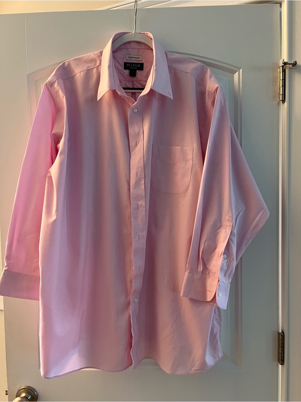 Jos. A. Bank Light Pink Men's Dress Shirt - Classic Button Front